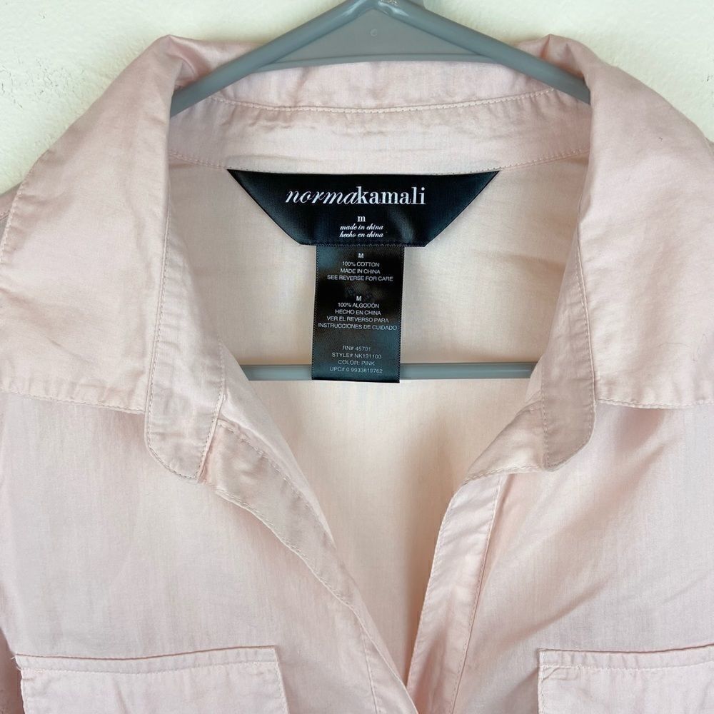 Norma Kamali Roll-Up Cuffs Button Down Shirt - Picture 6 of 6